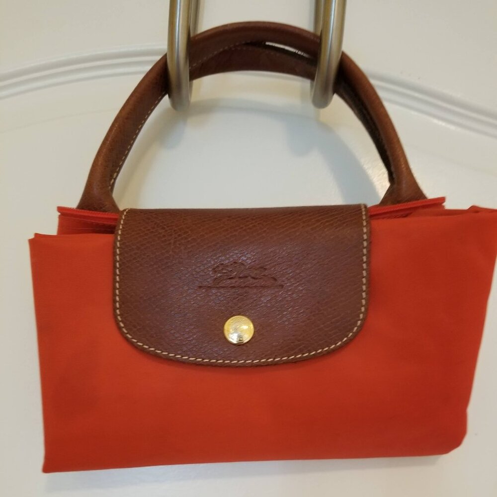 Longchamps Le Pliage Travel Tote - Brick Red